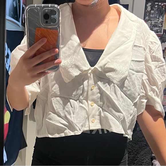 white sunday best blouse - Picture 2 of 3